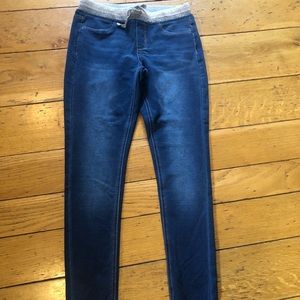 SO glitter elastic waist jeans size 16